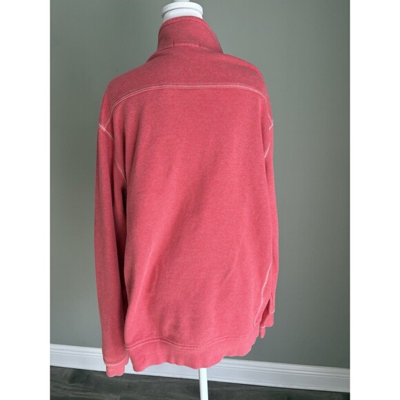 Tommy Bahama Sweatshirt Mens‎ L Pink 1/4 Zip Relax Mock Neck Pullover - Picture 6 of 13